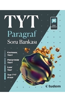 TYT Paragraf Soru Bankası - Tudem Yayınları TYT Paragraf Soru Bankası - Tudem Yayınları