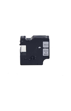 Dymo 53713 Uyumlu Beyaz-siyah D1 Yedek Şerit 24mm X 7m