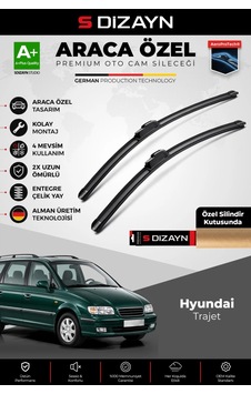 S-dizayn Hyundai Trajet Ön Cam Silecek Seti 1999-2008 Premium Araca Özel 65-55 Cm A+ Kalite Aocs-185
