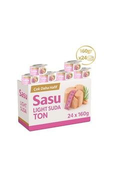 Sasu Light Suda Ton Balığı Bütün Dilim 24 x 160 G Sasu Light Suda Ton Balığı Bütün Dilim 24 x 160 G