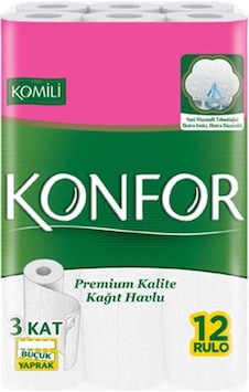 Komili Kağıt Havlu 12'li Komili Kağıt Havlu 12'li