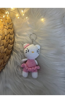 Amigurumi Hello Kity Anahtarlık Amigurumi Hello Kity Anahtarlık