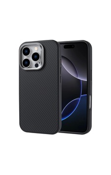 Apple iPhone Uyumlu 16 Pro Max Kılıf M-safe Şarj Özellikli Karbon Fiber Görünümlü Zore Troy Kapak