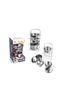 Mini Kitchen 683g-2 Çelik Tencere Tava Set Raflı Mutfak Seti 7 Parça 3+ 1 Adet Fiyatıdır Mini Kitchen 683g-2 Çelik Tencere Tava Set Raflı Mutfak Seti 7 Parça 3+ 1 Adet Fiyatıdır