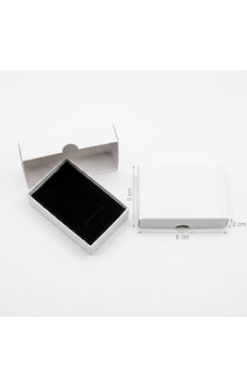 5x8x2 Cm Tam Kapaklı Selefonlu Süngerli Takı Kutusu - Beyaz Demonte 50 Adet 5x8x2 Cm Tam Kapaklı Selefonlu Süngerli Takı Kutusu - Beyaz Demonte 50 Adet