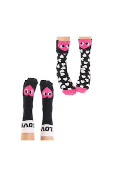 Denokids Mshb&g Love Kız Çocuk 2li Soket Çorap Takım
