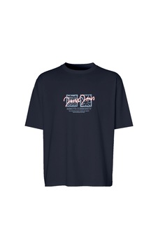 Jack & Jones Jorrıvıera Front Tee Ss Crew Neck Fst Lacivert Jack & Jones Jorrıvıera Front Tee Ss Crew Neck Fst Lacivert
