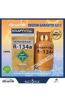 Kraftvoll 19017008 Klima Gazı 12kg R134 A Depozıtolu Yenıden Doldurabılır