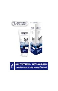 Anti-hairball, Tüy Yumağı Önleyici Multivitamin Ve Sindirim Sistemi Desteği Kedi Macunu Past 75 Ml Anti-hairball, Tüy Yumağı Önleyici Multivitamin Ve Sindirim Sistemi Desteği Kedi Macunu Past 75 Ml