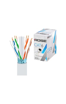 Cat6 Kablo 24awg 0.51 305mt Rose C-6 Cat6 Kablo 24awg 0.51 305mt Rose C-6