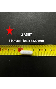 Manyetik Balık 6x20 Mm - Boy:20 Mm - Çap:6 Mm 2 Adet/pk