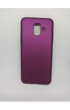 Samsung Galaxy Uyumlu A6 Silikon Kılıf Lütfen Plus Ile Karıştırmayınız Mor