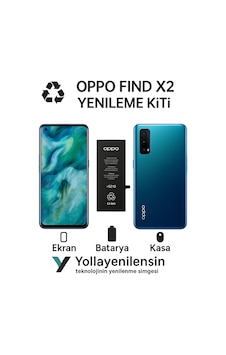 Oppo Find X2 Kiti Ekran + Batarya + Arka Kasa e Eş Değer Kalite Parçalar Oppo Find X2 Kiti Ekran + Batarya + Arka Kasa e Eş Değer Kalite Parçalar