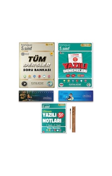 Tonguç Akademi 5. Sınıf Tüm Dersler Soru Bankası Fijital Kitap - 1. Dönem Yazılı Notları - Yazılı Denemeleri Set Tonguç Akademi 5. Sınıf Tüm Dersler Soru Bankası Fijital Kitap - 1. Dönem Yazılı Notları - Yazılı Denemeleri Set