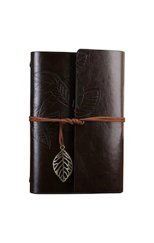 Herşeytrend Büyük Yaprak Desenli Deri Defter Diğer