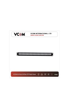 Vcom D15324 24 Port Cat5 Utp Rack M.Patch Panel Vcom D15324 24 Port Cat5 Utp Rack M.Patch Panel