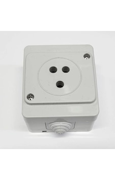 Metesan Eski Tip Telefon Pirizi Gri Sıva Üstü Metesan Eski Tip Telefon Pirizi Gri Sıva Üstü