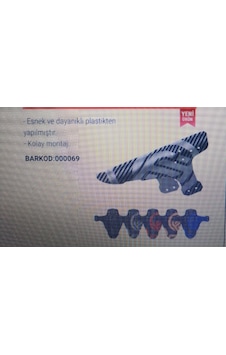 Xbvc 4005 Çamurluk Kısa Tek Çamurluk Kırmızı -  Siyah