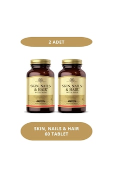 Solgar Skin, Nails & Hair With Msm 60 Tablet 2 Adet 2'li Solgar Skin, Nails & Hair With Msm 60 Tablet 2 Adet 2'li