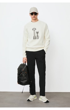 Lufian Alfred Erkek Sweatshirt 112030203 Ekru Lufian Alfred Erkek Sweatshirt 112030203 Ekru