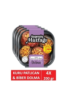 Annemin Mutfağı Hazır Yemek Kuru Dolma Patlıcan,biber 200 Gr X 4 Adet Annemin Mutfağı Hazır Yemek Kuru Dolma Patlıcan,biber 200 Gr X 4 Adet