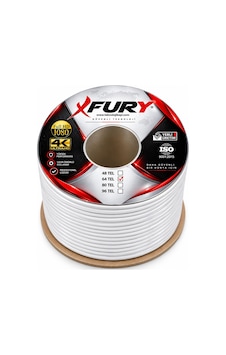 Fury 64 Tel Rg6-u6 Koaksiyel Tv Ve Uydu Anten Kablosu 100 Metre Fury 64 Tel Rg6-u6 Koaksiyel Tv Ve Uydu Anten Kablosu 100 Metre