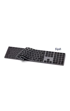 Apple Uyumlu MacBook Magic Keyboard-2 A1843 With Numeric Klavye Koruyucu Us To Türkçe İle Siyah Apple Uyumlu MacBook Magic Keyboard-2 A1843 With Numeric Klavye Koruyucu Us To Türkçe İle Siyah