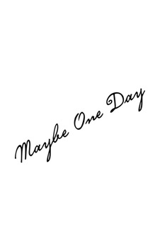 Belki Bir Gün, Maybe One Day Sticker Oto Sticker Siyah 30 Cm Belki Bir Gün, Maybe One Day Sticker Oto Sticker Siyah 30 Cm