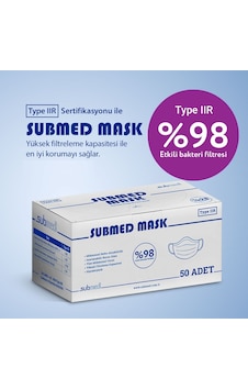 Submed Cerrahi Maske 50'li