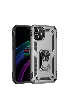 Apple İphone 12 Mini Kılıf Sofya Yüzüklü Silikon Kapak - Gümüş Apple İphone 12 Mini Kılıf Sofya Yüzüklü Silikon Kapak - Gümüş