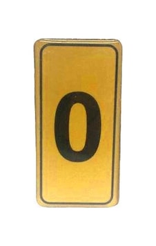 Kapı Numarası No-0 Silikonlu Yapışkanlı- 10'li Paket Kapı Numarası No-0 Silikonlu Yapışkanlı- 10'li Paket