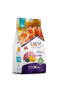 Carni Life Pumpkin Tahılsız Kuzulu Ve Böğürtlenli Yetişkin Kedi Maması 1.5 Kg Carni Life Pumpkin Tahılsız Kuzulu Ve Böğürtlenli Yetişkin Kedi Maması 1.5 Kg