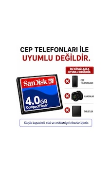 Sandisk 4gb Cf Kart - Endüstriyel Hafıza Kartı Sandisk 4gb Cf Kart - Endüstriyel Hafıza Kartı