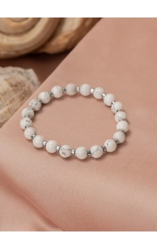 Bbaccessorıes Trend Doğaltaş Bileklik Beyaz - Gri Bbaccessorıes Trend Doğaltaş Bileklik Beyaz - Gri