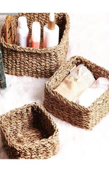 Hasır Kare 3lu Organizer Set