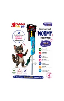 Matatabi Cats Worm Alüminyum Saplı Kedi Oltası Matatabi,çıngırak Ve Özel Hışırtı İçerir.özel Kumaş Matatabi Cats Worm Alüminyum Saplı Kedi Oltası Matatabi,çıngırak Ve Özel Hışırtı İçerir.özel Kumaş