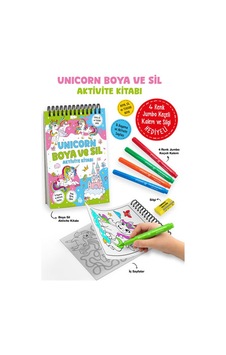 Unicorn Boya Ve Sil Aktivite Kitabı 3 Yaş + Bigkids Yayınları Unicorn Boya Ve Sil Aktivite Kitabı 3 Yaş + Bigkids Yayınları