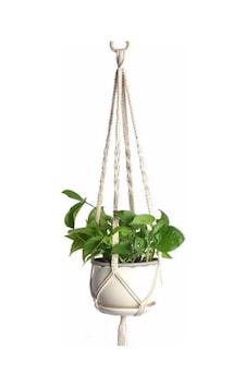 Garden Tekli Özel Makrome Saksı Makrome Duvar Süsü