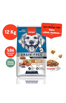 Wanpy Tahılsız Sığır Etli Yetişkin Köpek Maması 12 Kg Wanpy Tahılsız Sığır Etli Yetişkin Köpek Maması 12 Kg