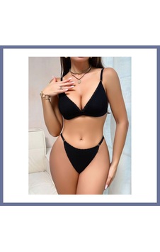Bezos Kadın Siyah Mayo Bikini 5183 Beden: S/m Renk: Siyah Dlra