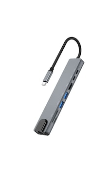 Forzacase Fc386 Type-C 8 in1 Çevirici Hub Görüntü Aktarıcı Forzacase Fc386 Type-C 8 in1 Çevirici Hub Görüntü Aktarıcı