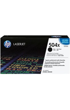 HP 504X CE250X Siyah Toner - CM3530-CP3520-CP3525 HP 504X CE250X Siyah Toner - CM3530-CP3520-CP3525