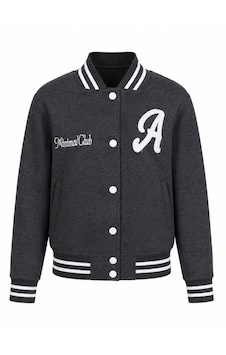 Trender Düğmeli A Baskı 3 İp Kolej Füme Erkek Çocuk Sweatshirt 8088 Trender Düğmeli A Baskı 3 İp Kolej Füme Erkek Çocuk Sweatshirt 8088