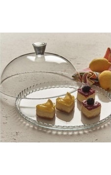 Cam Ayaksız Pasta Servis Kapaklı Patisserie Sade 95198 Cam Ayaksız Pasta Servis Kapaklı Patisserie Sade 95198