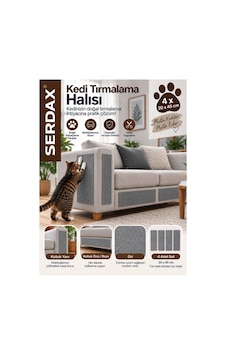 Kedi Tırmalama Halısı Kendinden Yapışkanlı Koltuk Duvar Mobilya Koruma Matı 4 Adet 20 X 45 Cm- Gri Gri Kedi Tırmalama Halısı Kendinden Yapışkanlı Koltuk Duvar Mobilya Koruma Matı 4 Adet 20 X 45 Cm- Gri Gri