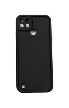 Realme C21y Ve Realme C25y Uyumlu Kamera Çıkıntılı Mat Silikon Telefon Kılıfı Siyah Realme C21y Ve Realme C25y Uyumlu Kamera Çıkıntılı Mat Silikon Telefon Kılıfı Siyah