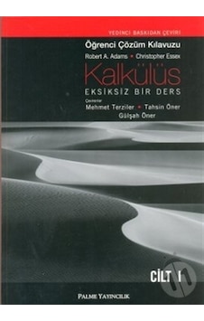 Palme Kalkülüs Eksiksiz Bir Ders Öğrenci Çözüm Klavuzu Cilt I