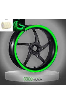 Gece Yanan Doğal Renk Fosforlu 7cm X 7m Lüks 1 Set Jant Şeridi Gece Yanan Doğal Renk Fosforlu 7cm X 7m Lüks 1 Set Jant Şeridi