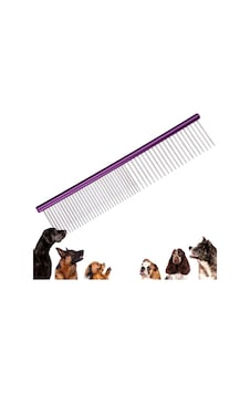 BUFFER® Parlak Metal Köpek Tarağı Renkli Pet Köpek Pire Tımar Tarağı