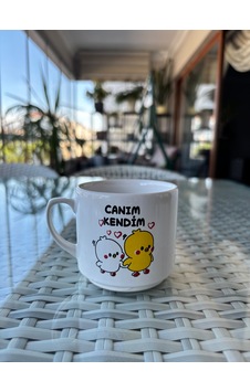 Canım Kendim Yazılı Seramik Kupa Komik Bardak 7 Cm Çok Renkli Canım Kendim Yazılı Seramik Kupa Komik Bardak 7 Cm Çok Renkli